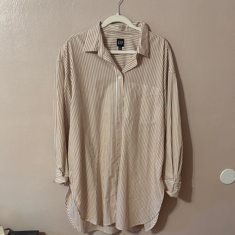 gap oversized button up
